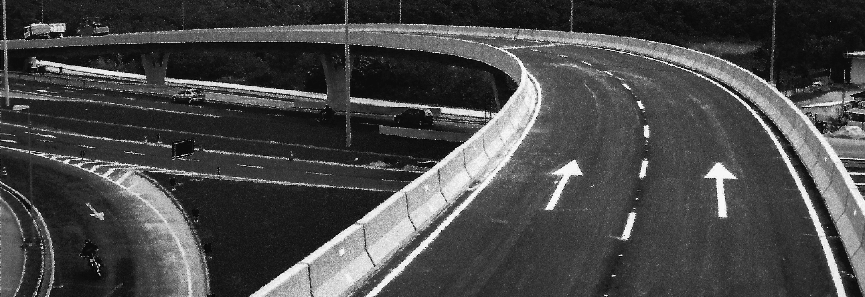 Viaduto em operação projetado pela Projeth Estruturas.